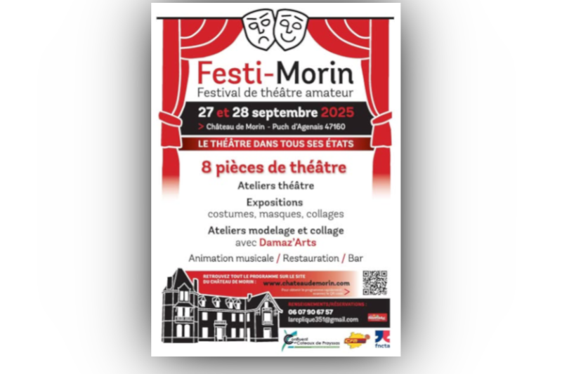 Festi-Morin les 27 et 28 septembre 2025