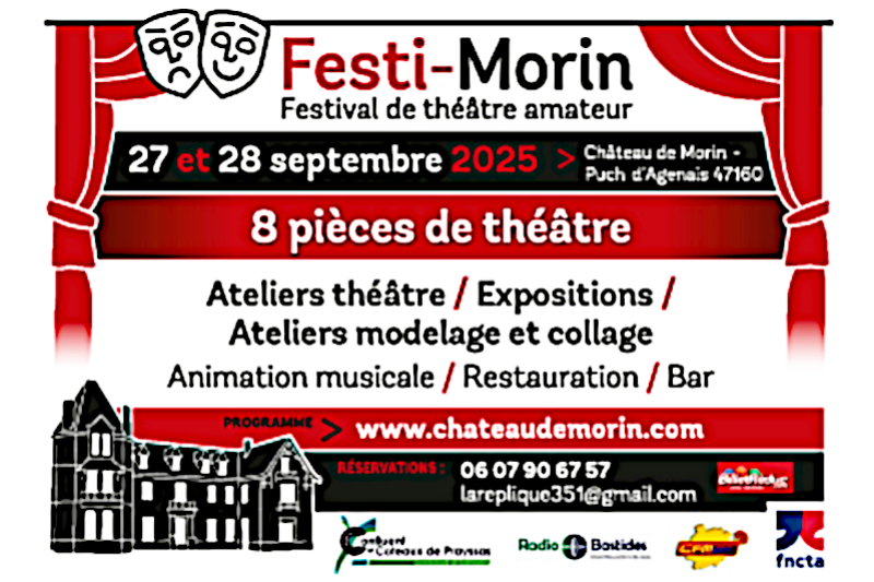 Festi-Morin les 27 et 28 septembre 2025 (suite)
