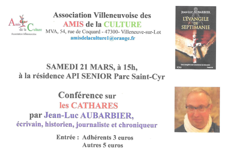 Conférence Les Cathares à Villeneuve-sur-Lot