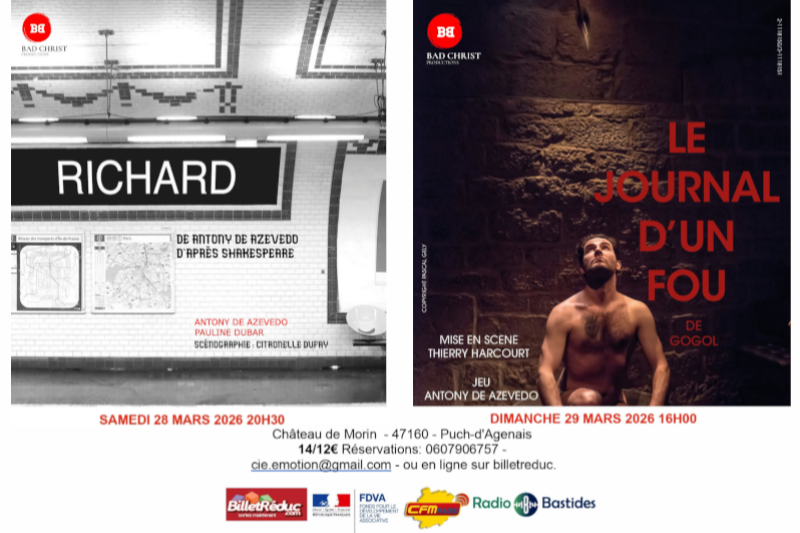Théâtre au château - Richard et Le journal d'un fou
