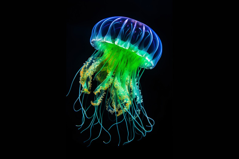 Les méduses fluorescentes